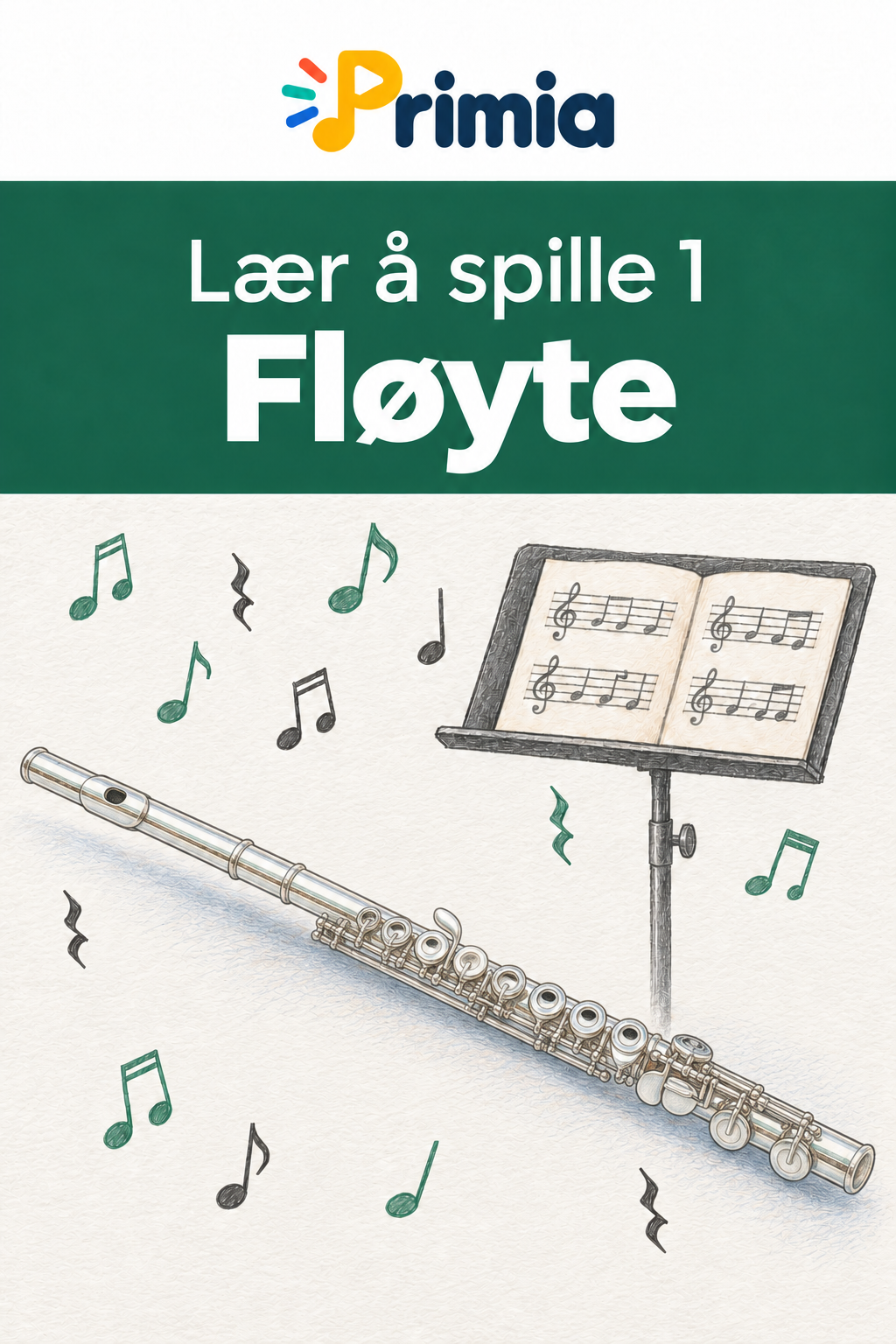 Omslag til Lær å spille 1 - Fløyte