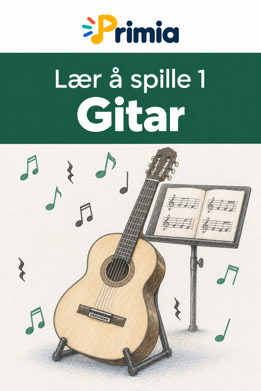 Omslag til Lær å spille 1 - Gitar