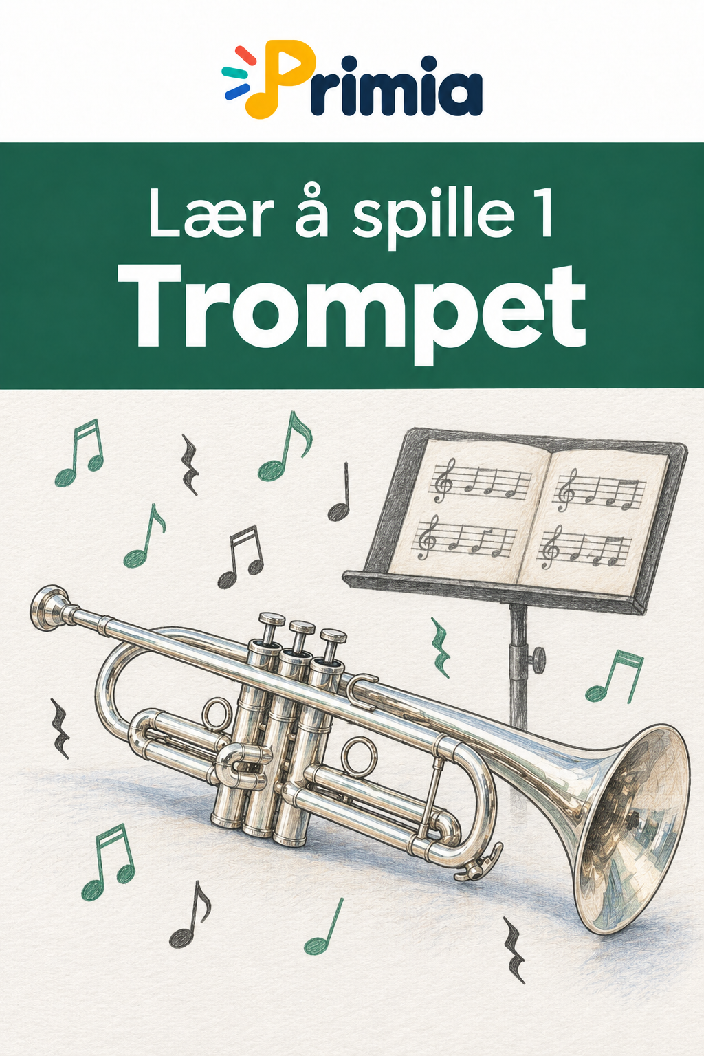 Omslag til Lær å spille 1 - Trompet